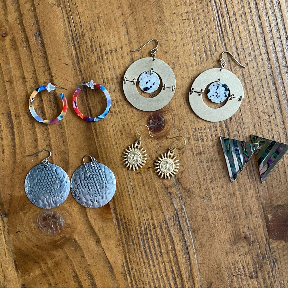 Colorful and Metallic Earring Lot